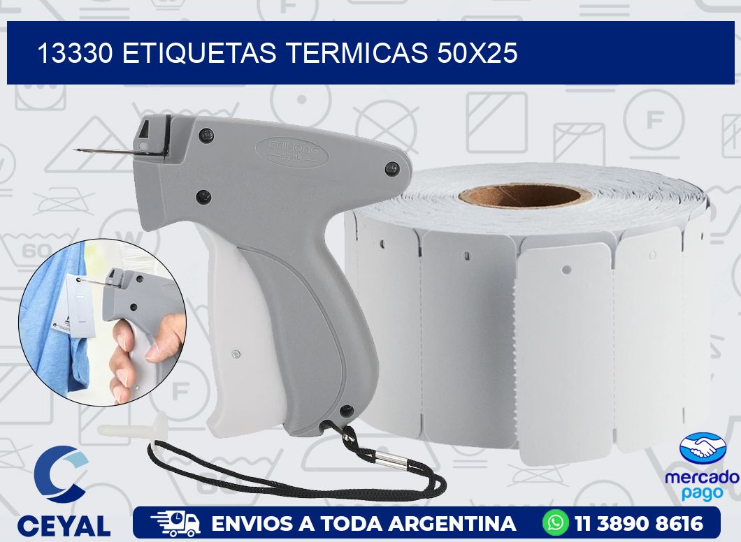 13330 ETIQUETAS TERMICAS 50X25