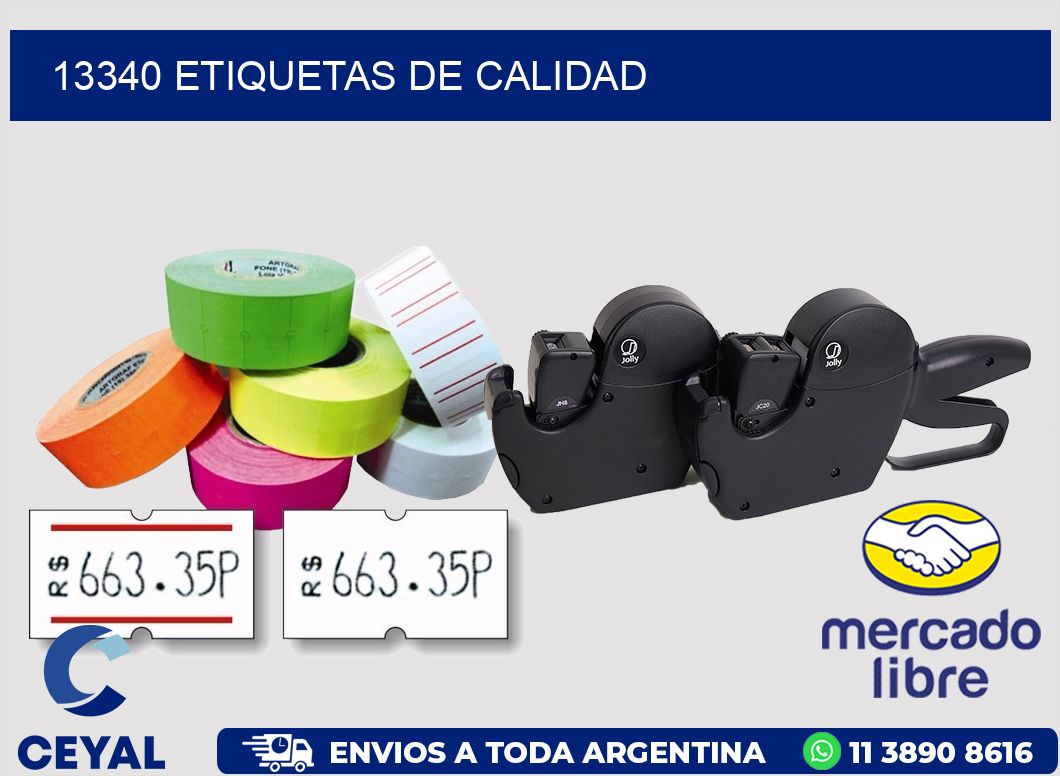 13340 ETIQUETAS DE CALIDAD