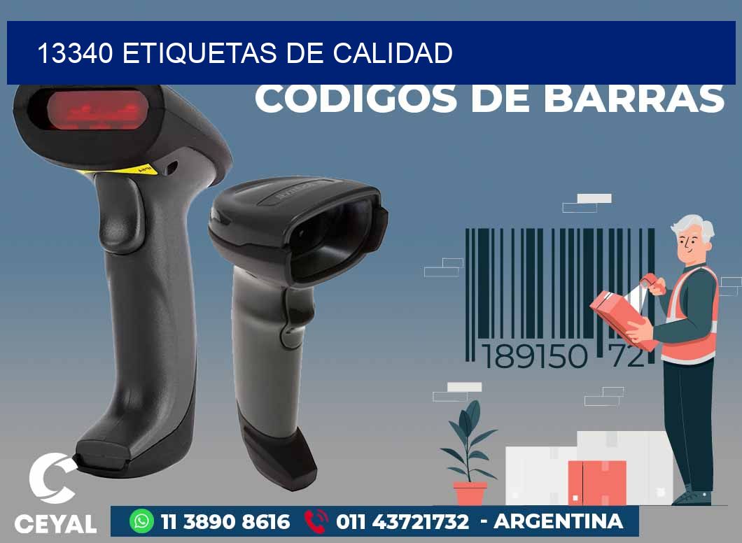 13340 ETIQUETAS DE CALIDAD