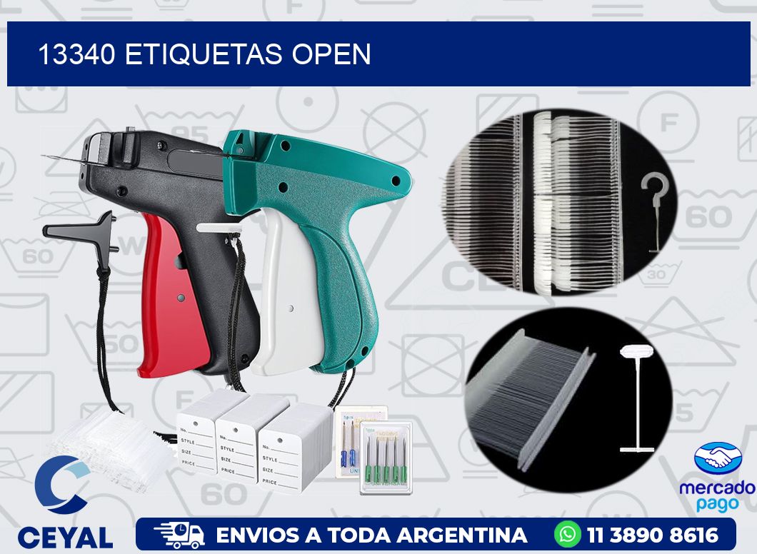13340 ETIQUETAS OPEN