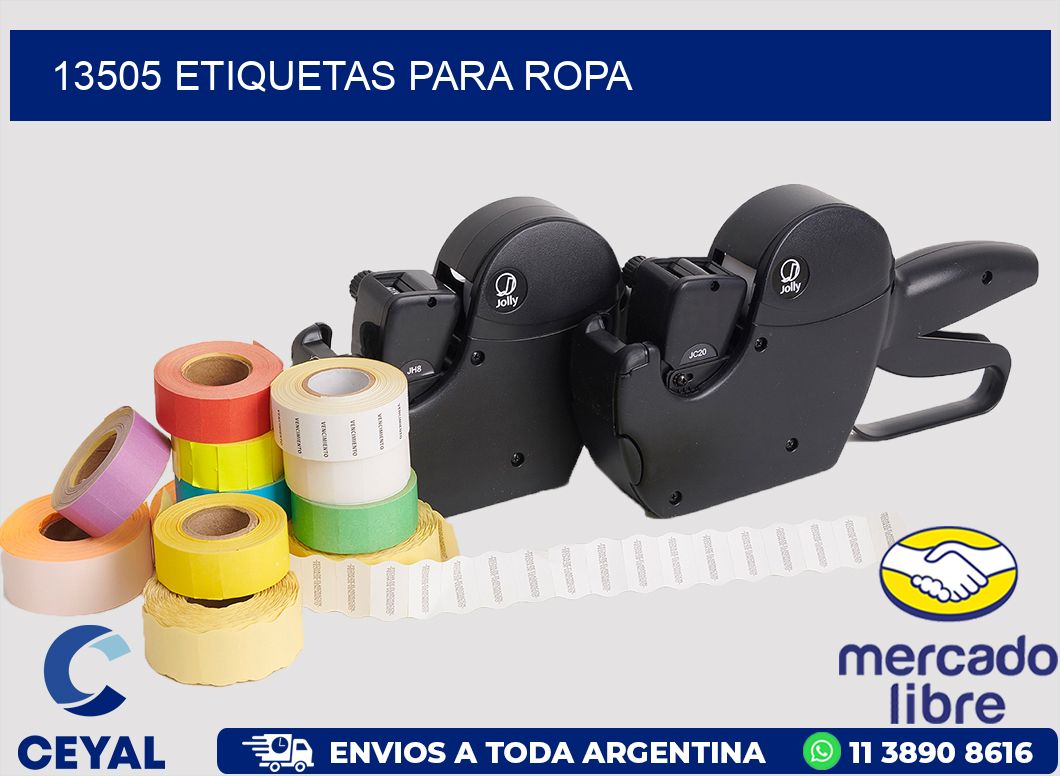 13505 ETIQUETAS PARA ROPA
