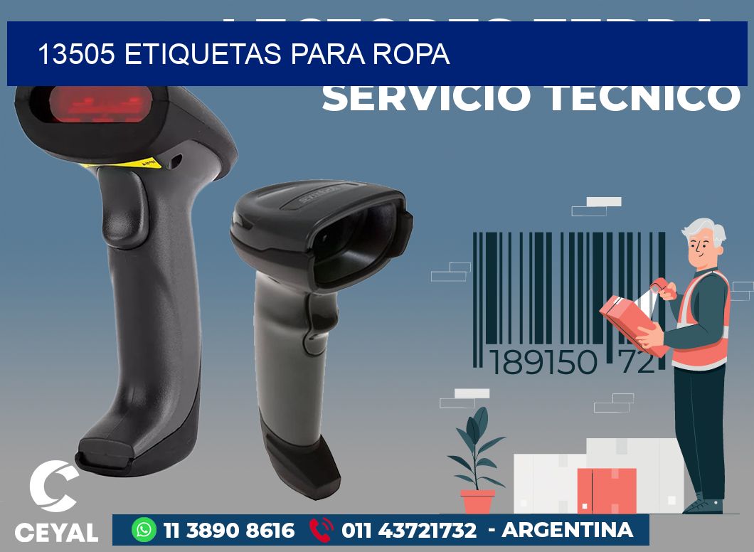 13505 ETIQUETAS PARA ROPA