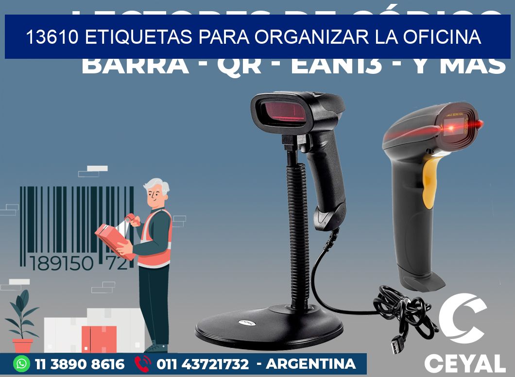 13610 ETIQUETAS PARA ORGANIZAR LA OFICINA