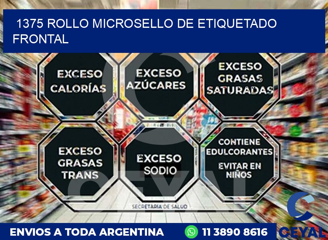 1375 ROLLO MICROSELLO DE ETIQUETADO FRONTAL