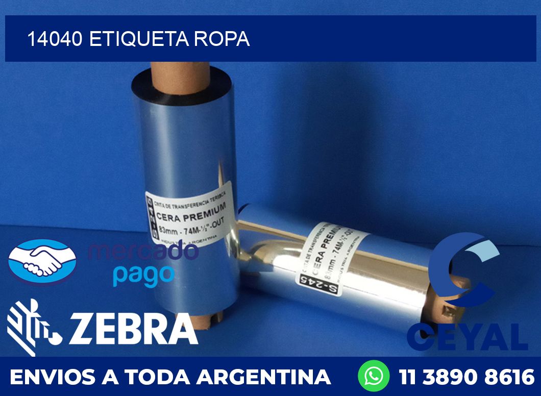 14040 ETIQUETA ROPA