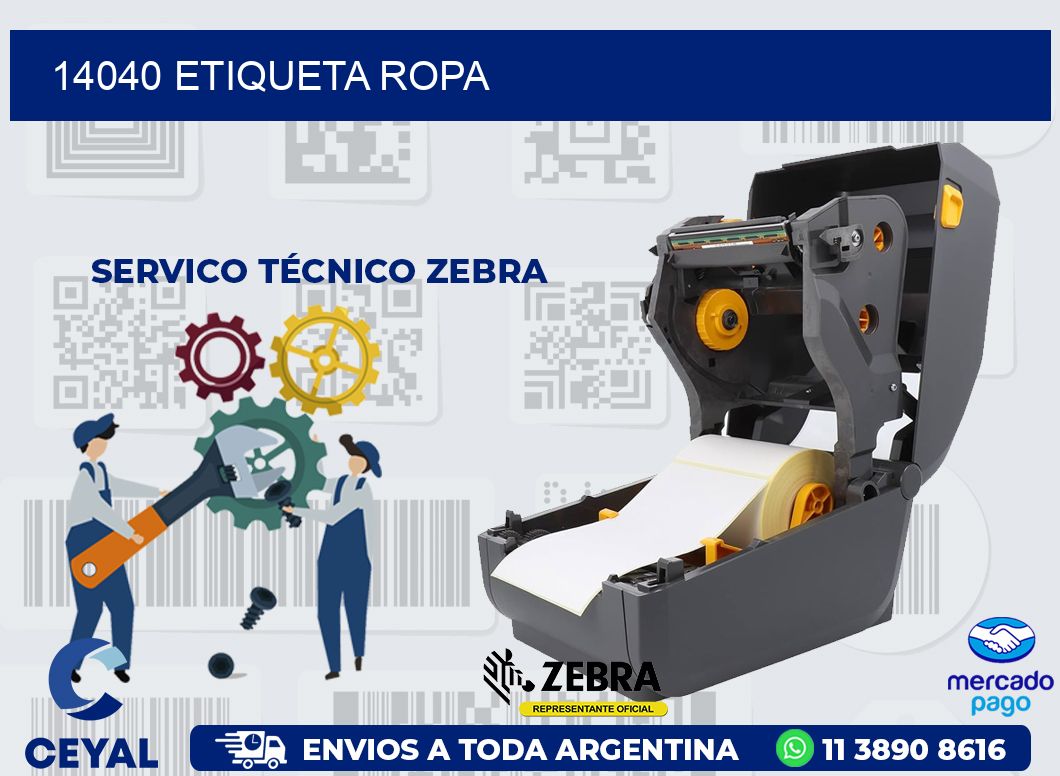 14040 ETIQUETA ROPA