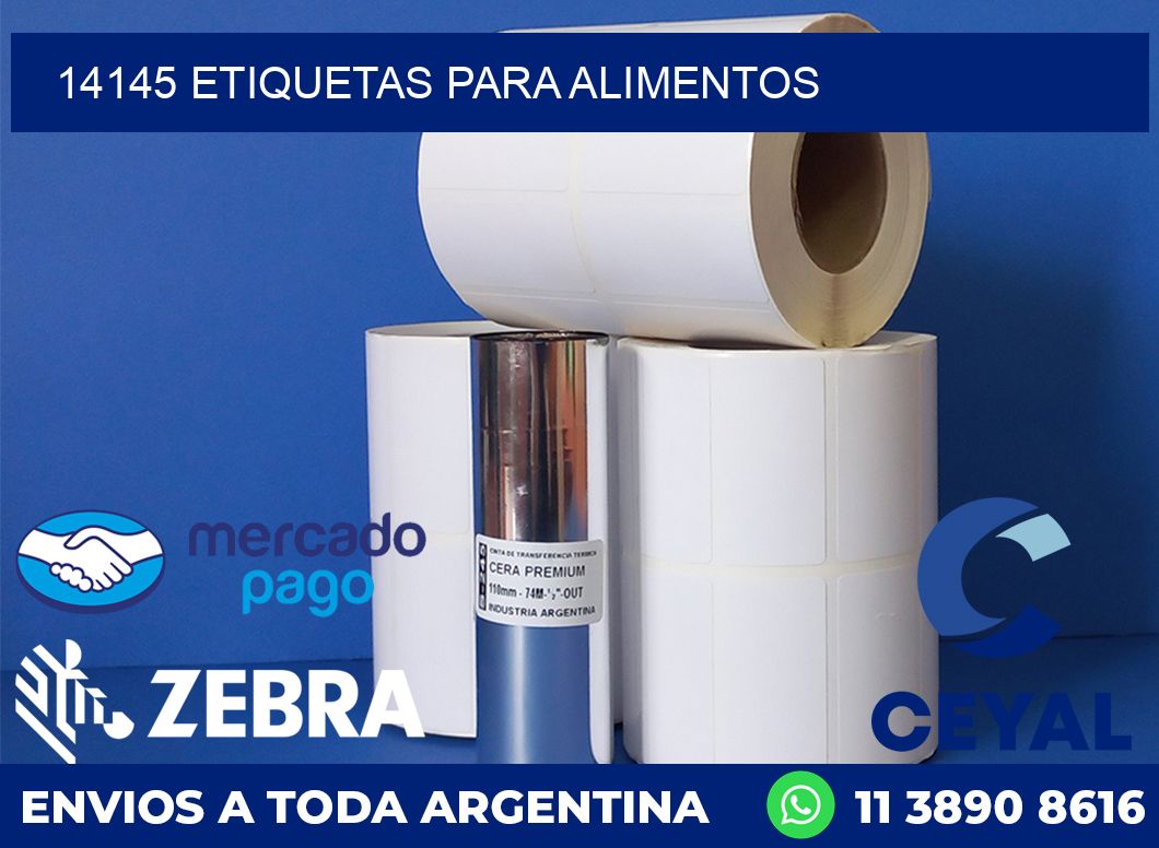 14145 ETIQUETAS PARA ALIMENTOS