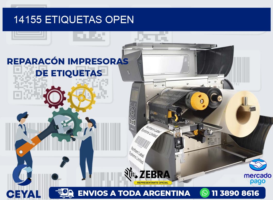 14155 ETIQUETAS OPEN