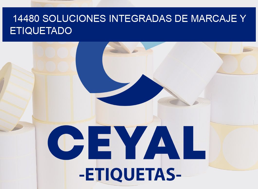 14480 SOLUCIONES INTEGRADAS DE MARCAJE Y ETIQUETADO