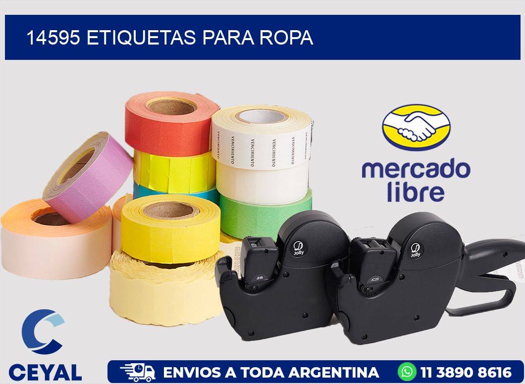 14595 ETIQUETAS PARA ROPA