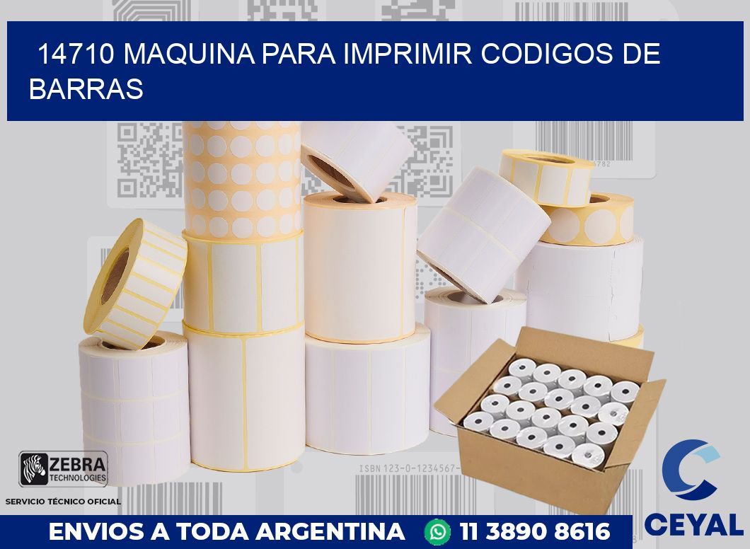 14710 MAQUINA PARA IMPRIMIR CODIGOS DE BARRAS
