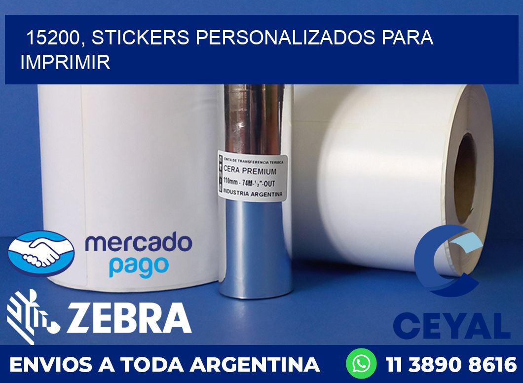 15200, stickers personalizados para imprimir