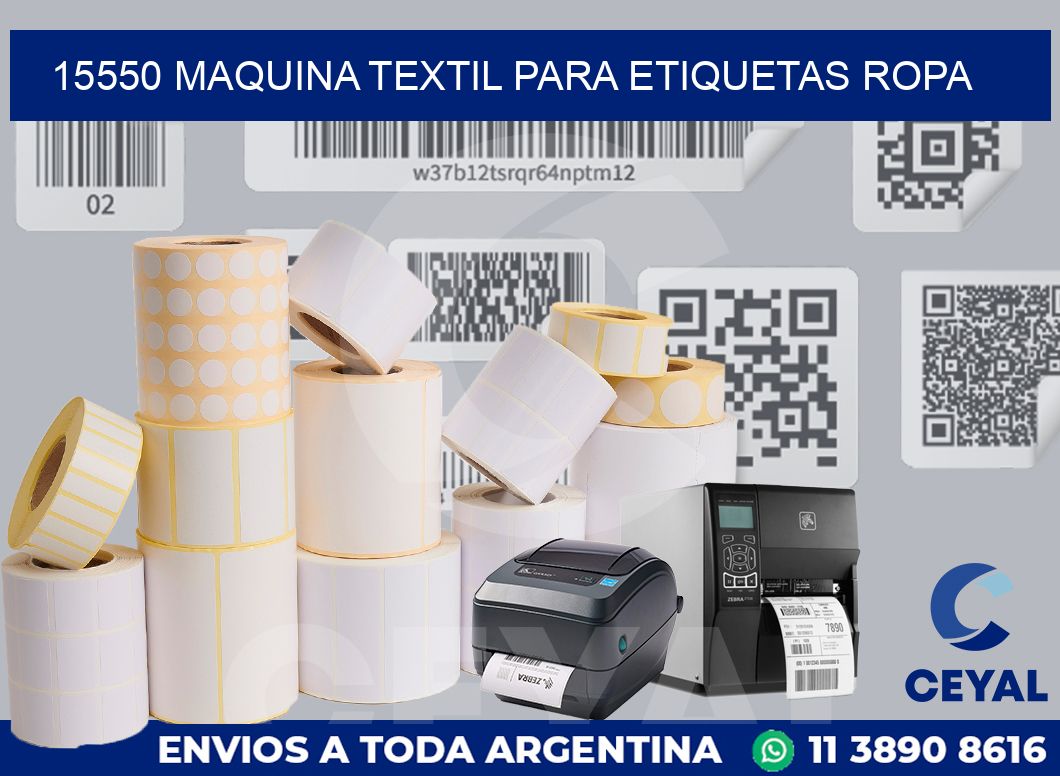 15550 MAQUINA TEXTIL PARA ETIQUETAS ROPA