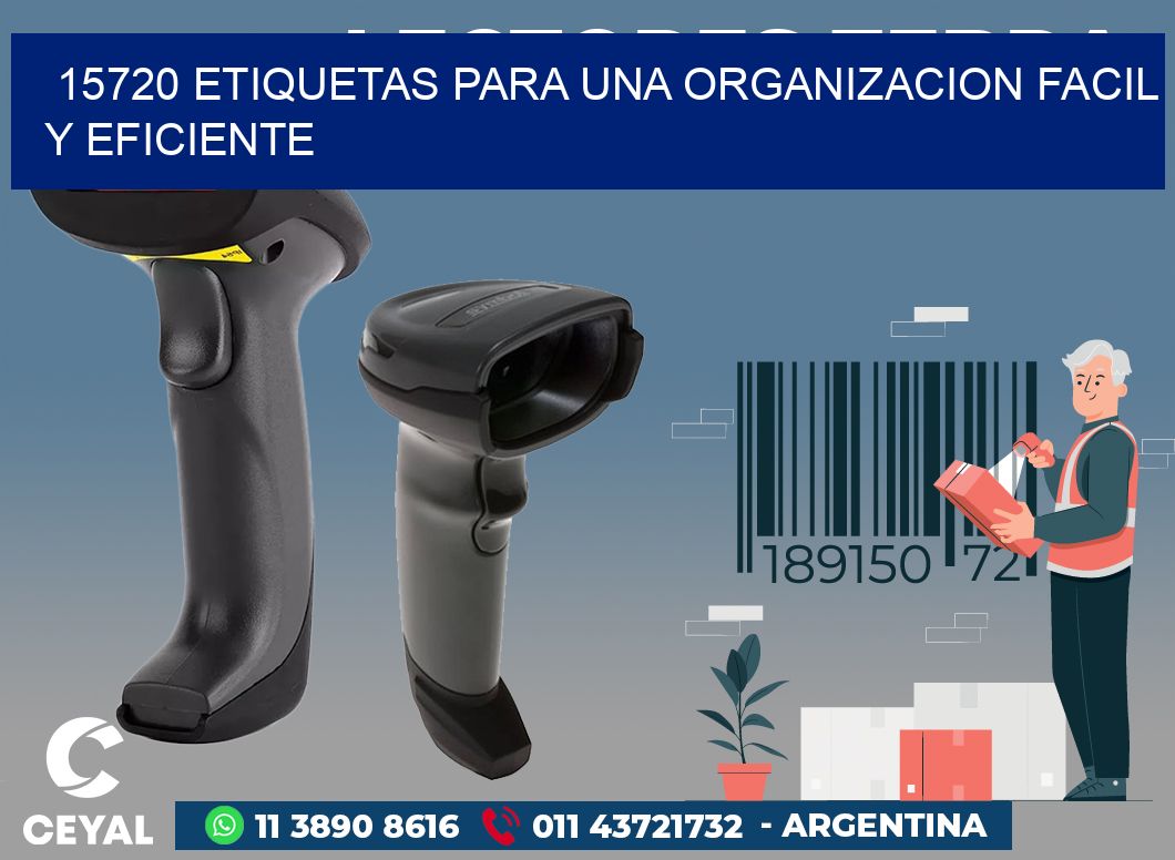 15720 ETIQUETAS PARA UNA ORGANIZACION FACIL Y EFICIENTE