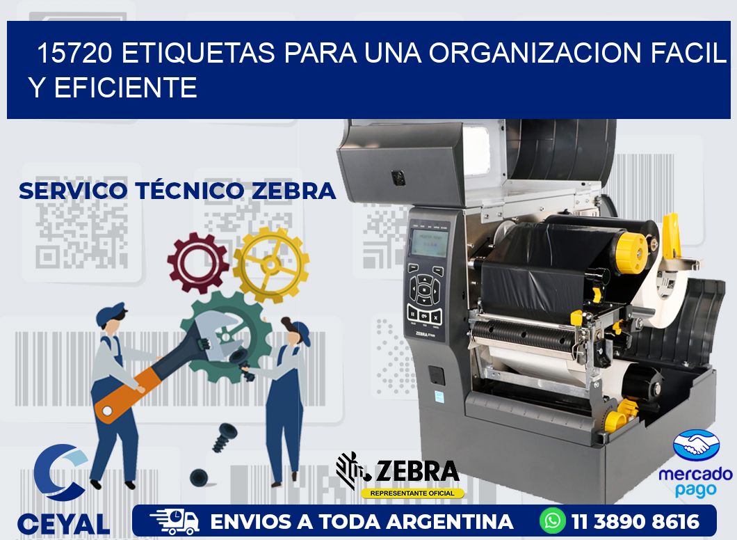 15720 ETIQUETAS PARA UNA ORGANIZACION FACIL Y EFICIENTE