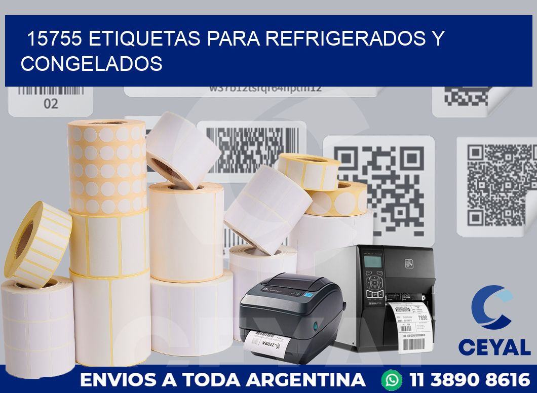 15755 ETIQUETAS PARA REFRIGERADOS Y CONGELADOS