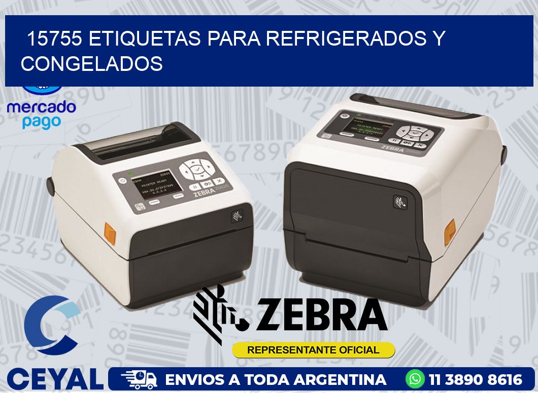 15755 ETIQUETAS PARA REFRIGERADOS Y CONGELADOS
