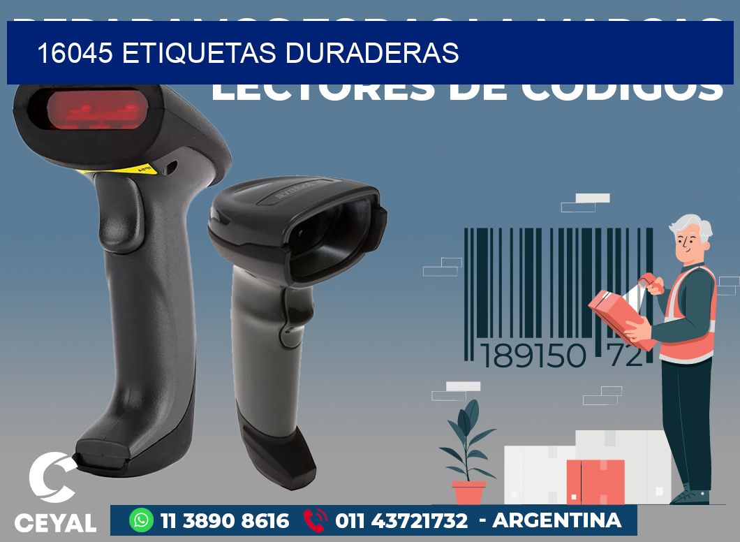 16045 ETIQUETAS DURADERAS