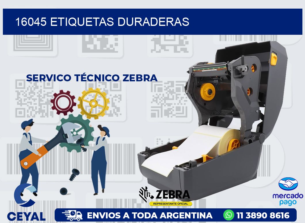 16045 ETIQUETAS DURADERAS