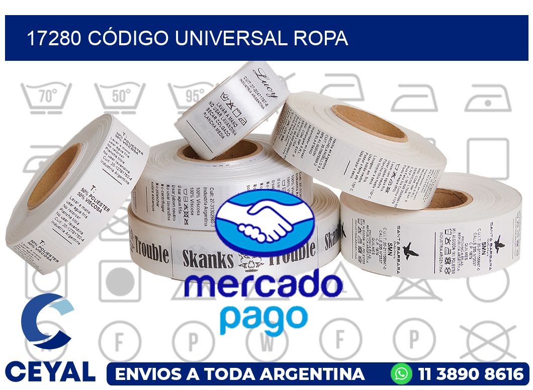 17280 CÓDIGO UNIVERSAL ROPA