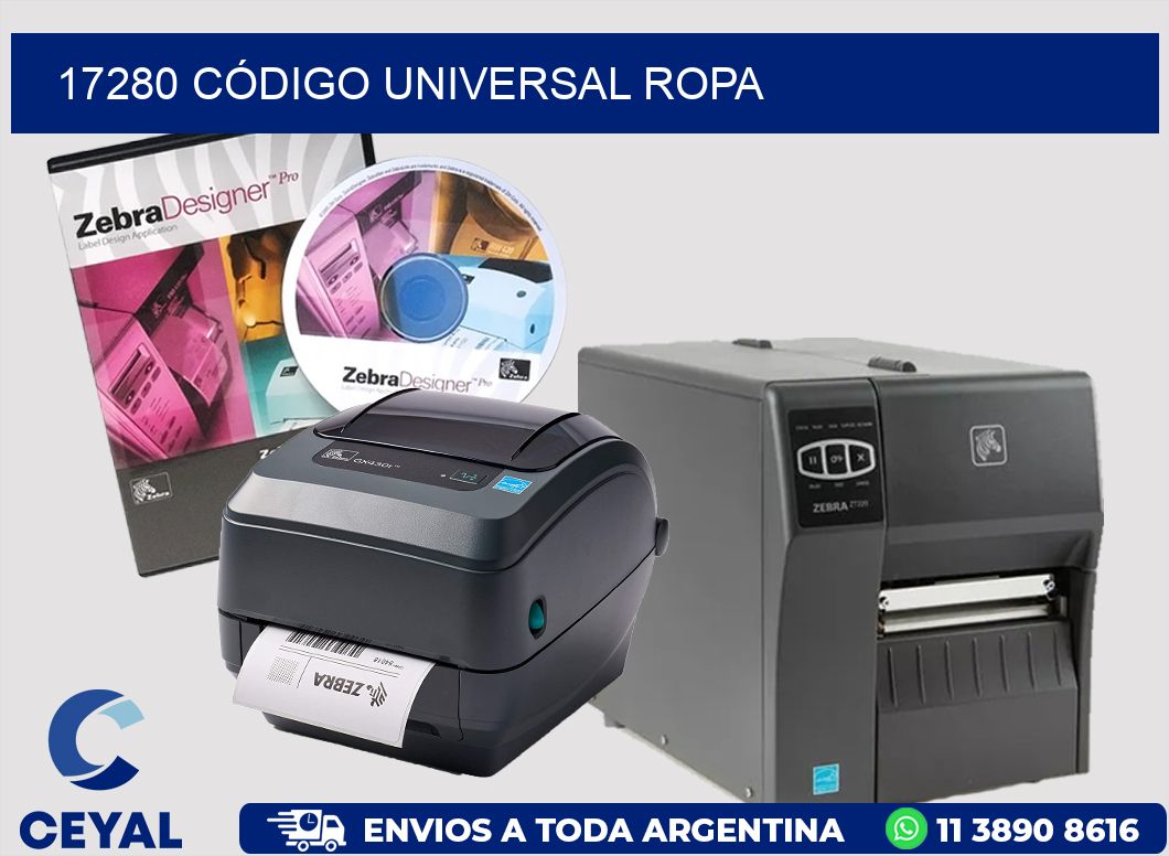 17280 CÓDIGO UNIVERSAL ROPA