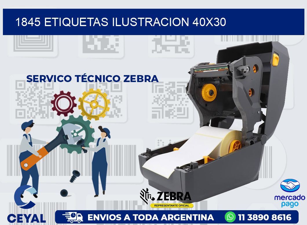 1845 ETIQUETAS ILUSTRACION 40X30