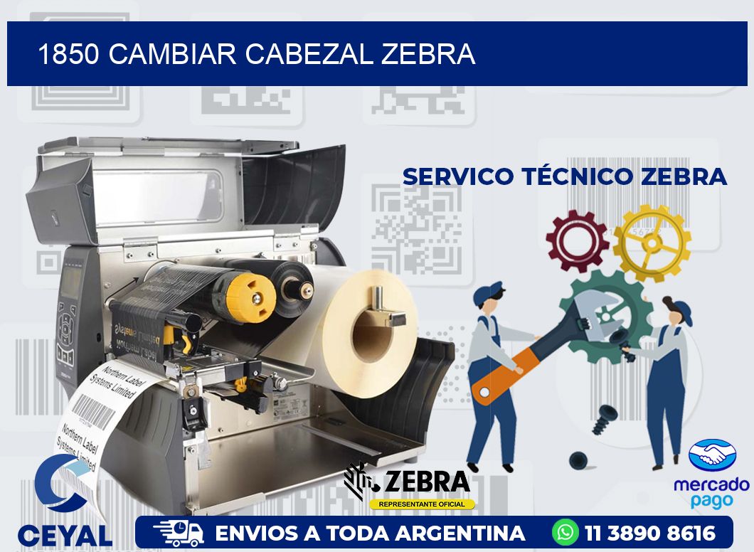 1850 CAMBIAR CABEZAL ZEBRA