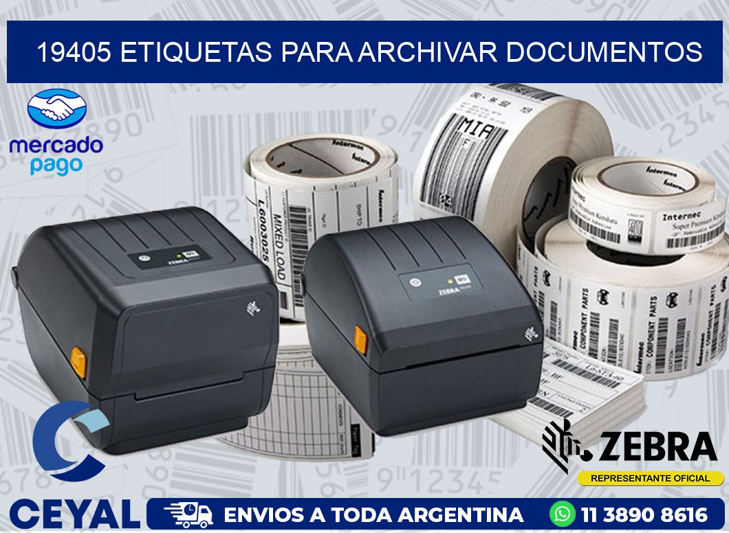 19405 ETIQUETAS PARA ARCHIVAR DOCUMENTOS