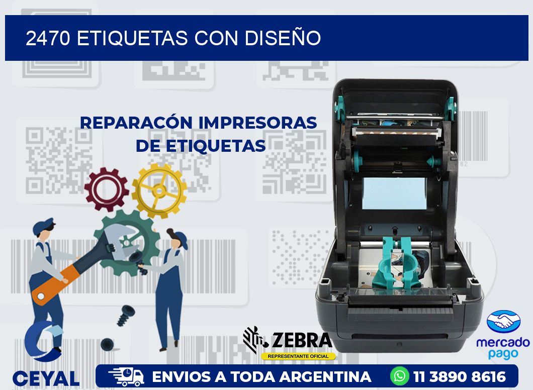 2470 ETIQUETAS CON DISEÑO