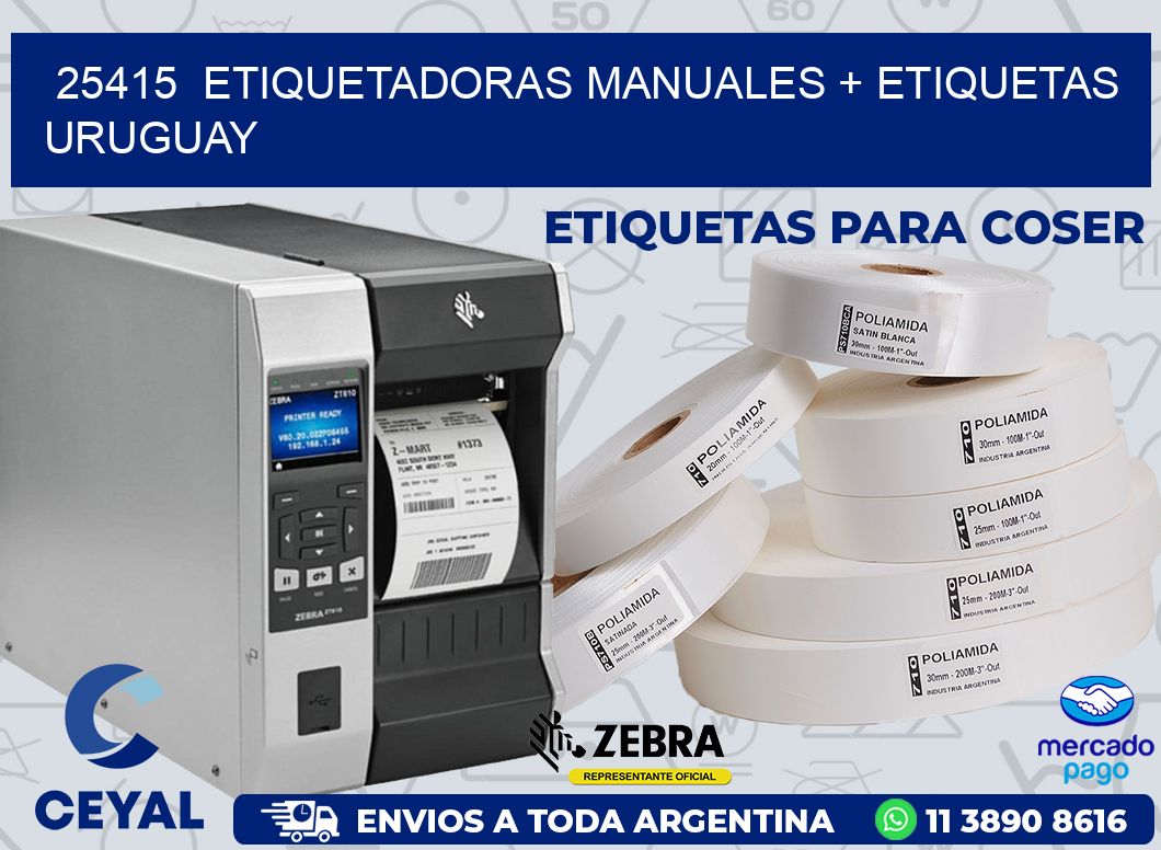 25415  ETIQUETADORAS MANUALES + ETIQUETAS URUGUAY