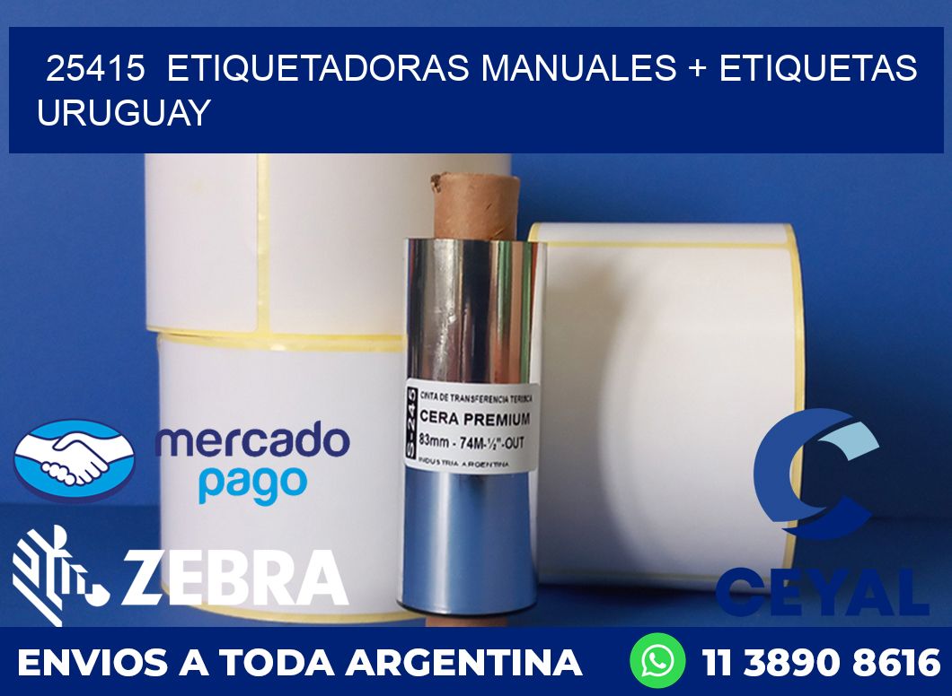 25415  ETIQUETADORAS MANUALES + ETIQUETAS URUGUAY