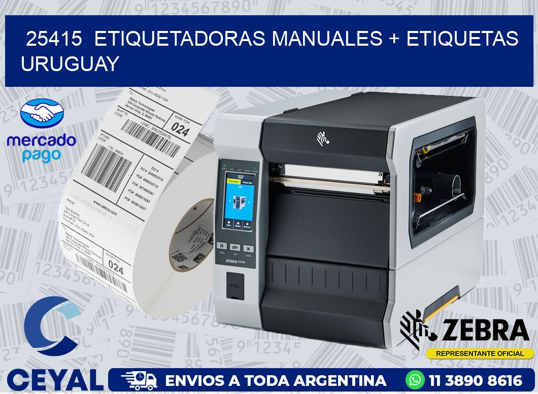 25415  ETIQUETADORAS MANUALES + ETIQUETAS URUGUAY