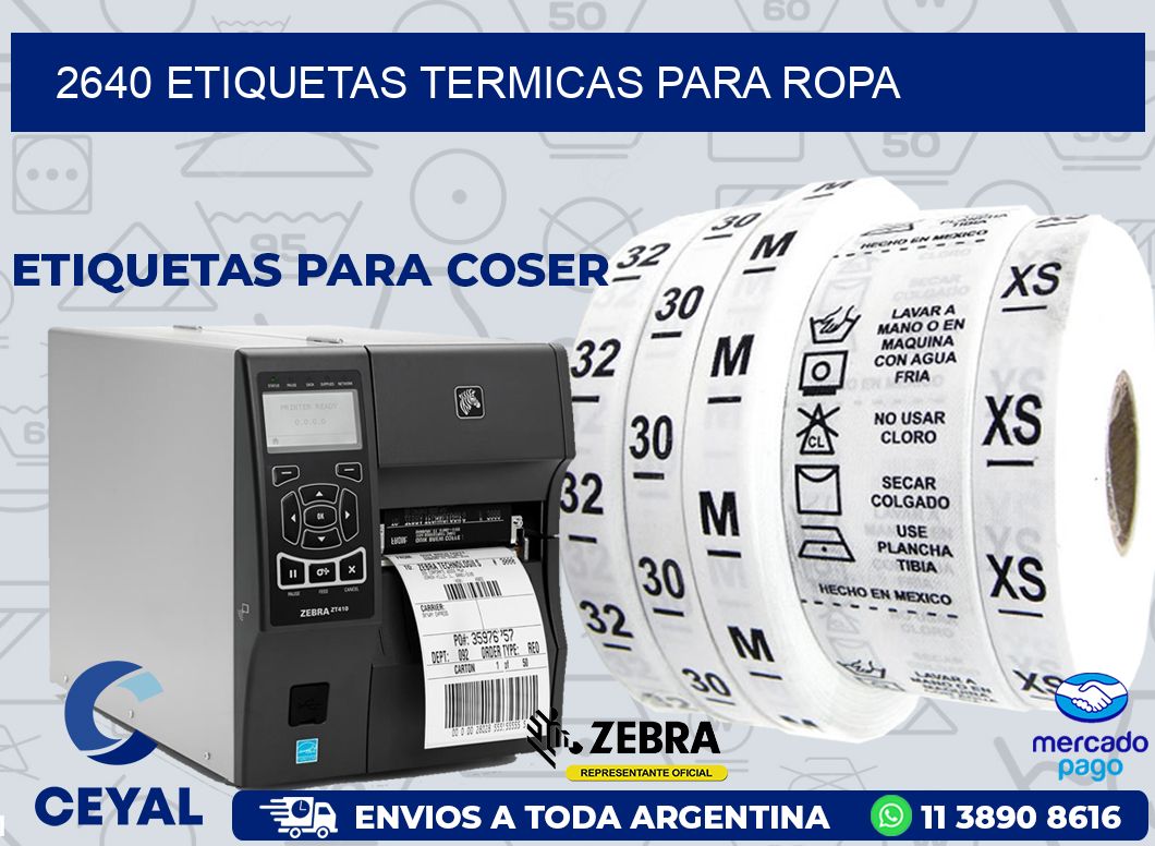 2640 ETIQUETAS TERMICAS PARA ROPA
