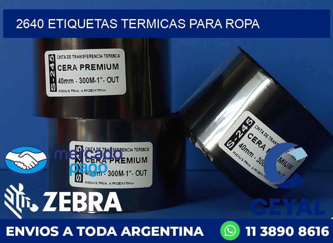 2640 ETIQUETAS TERMICAS PARA ROPA