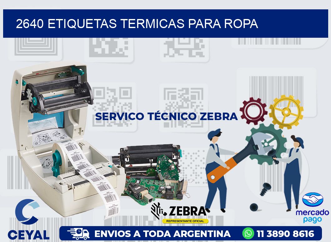2640 ETIQUETAS TERMICAS PARA ROPA