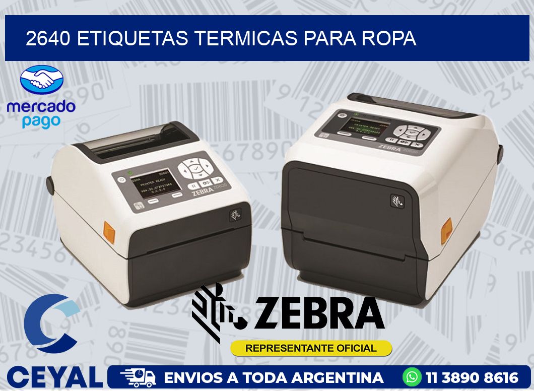 2640 ETIQUETAS TERMICAS PARA ROPA