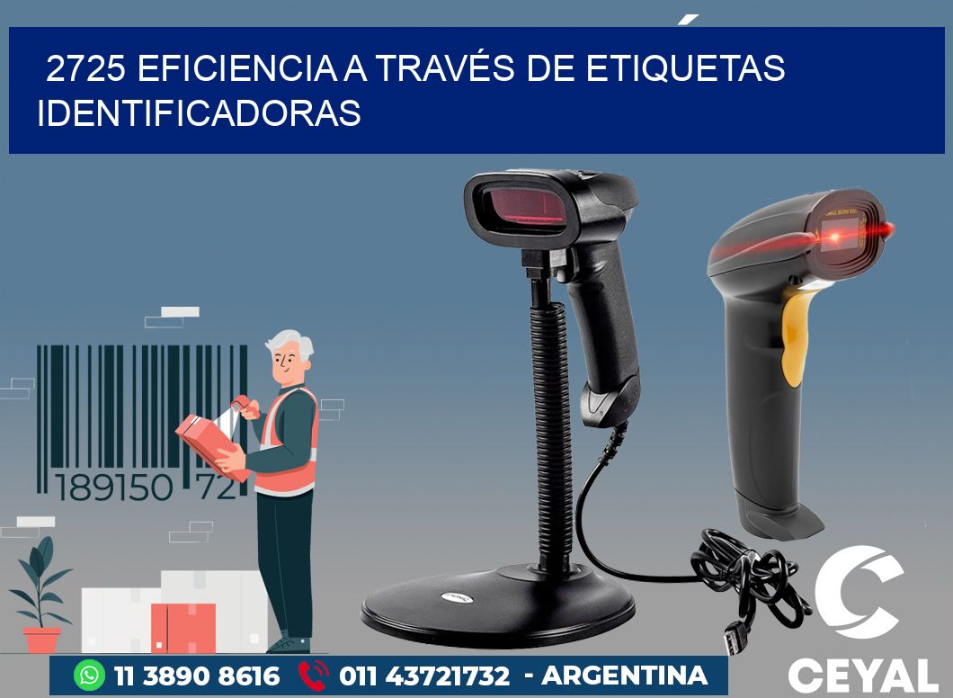 2725 EFICIENCIA A TRAVÉS DE ETIQUETAS IDENTIFICADORAS