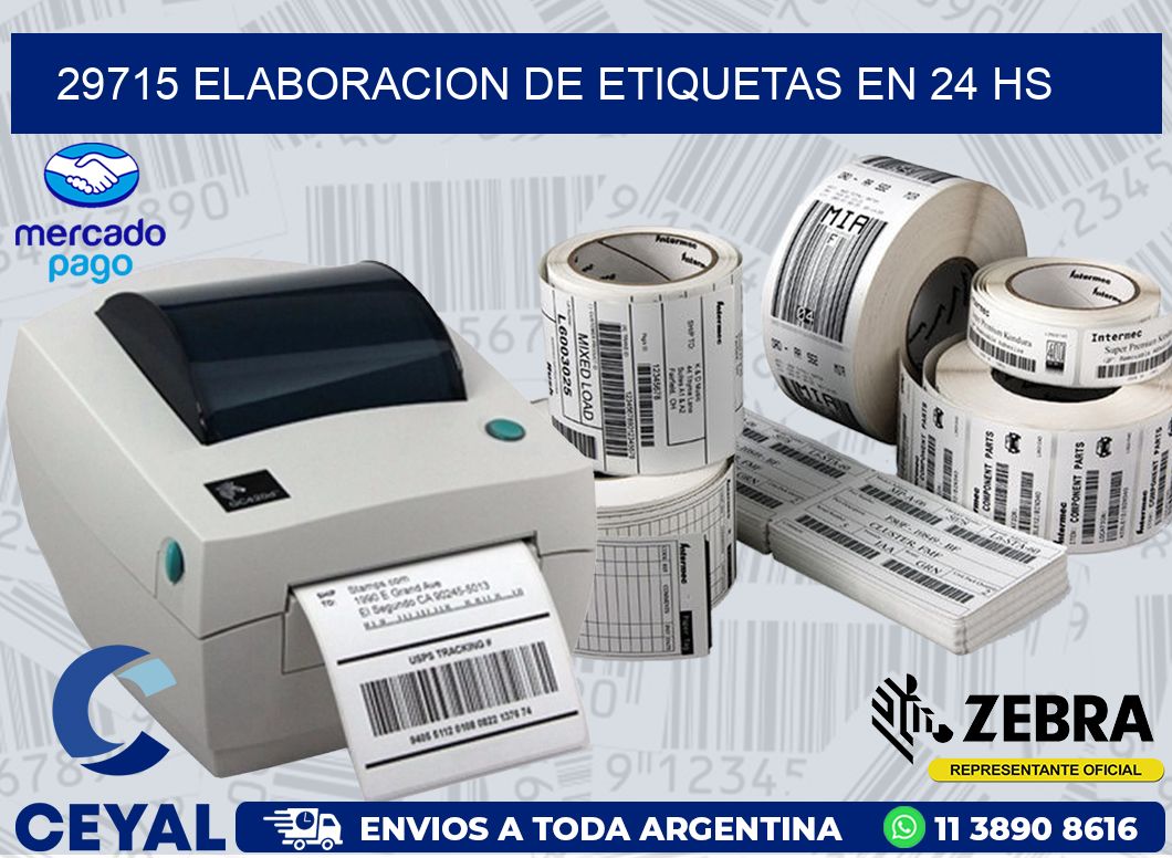 29715 ELABORACION DE ETIQUETAS EN 24 HS