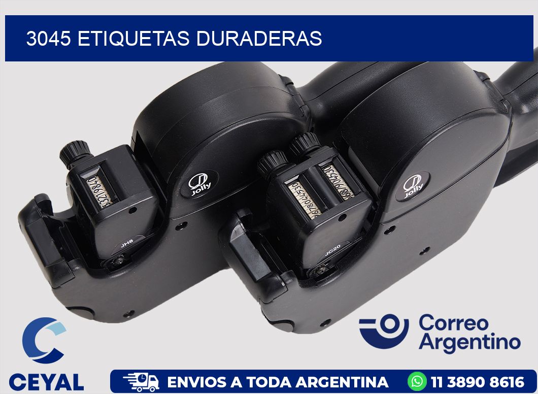 3045 ETIQUETAS DURADERAS