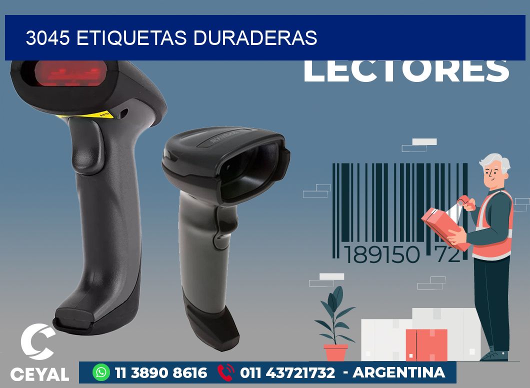 3045 ETIQUETAS DURADERAS