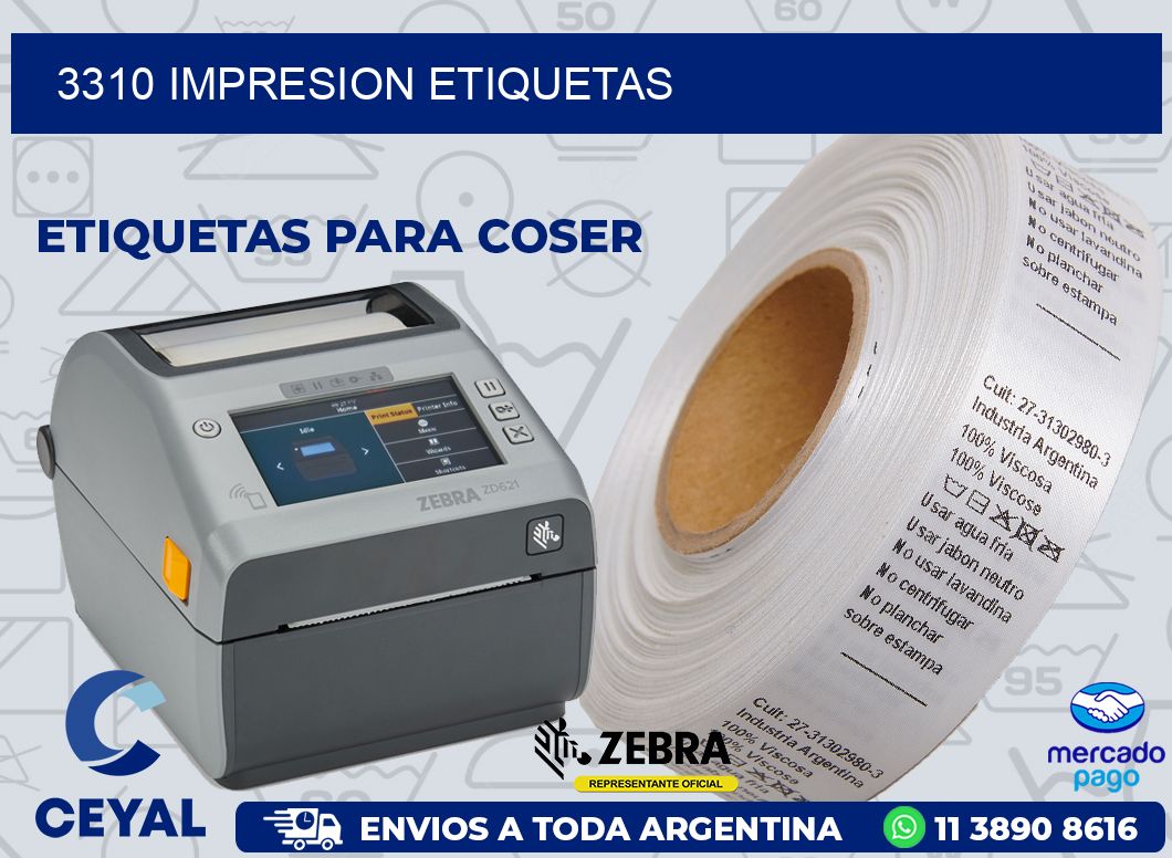 3310 IMPRESION ETIQUETAS