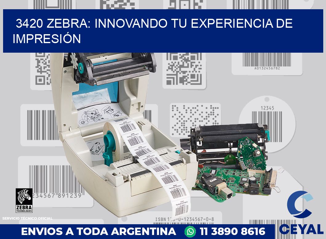 3420 ZEBRA: INNOVANDO TU EXPERIENCIA DE IMPRESIÓN