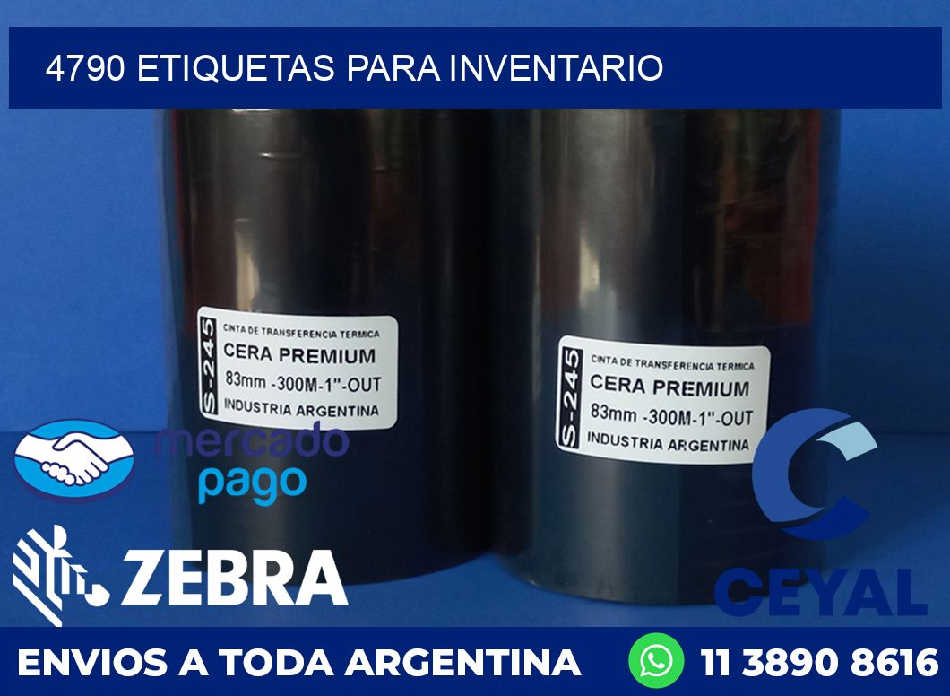 4790 ETIQUETAS PARA INVENTARIO