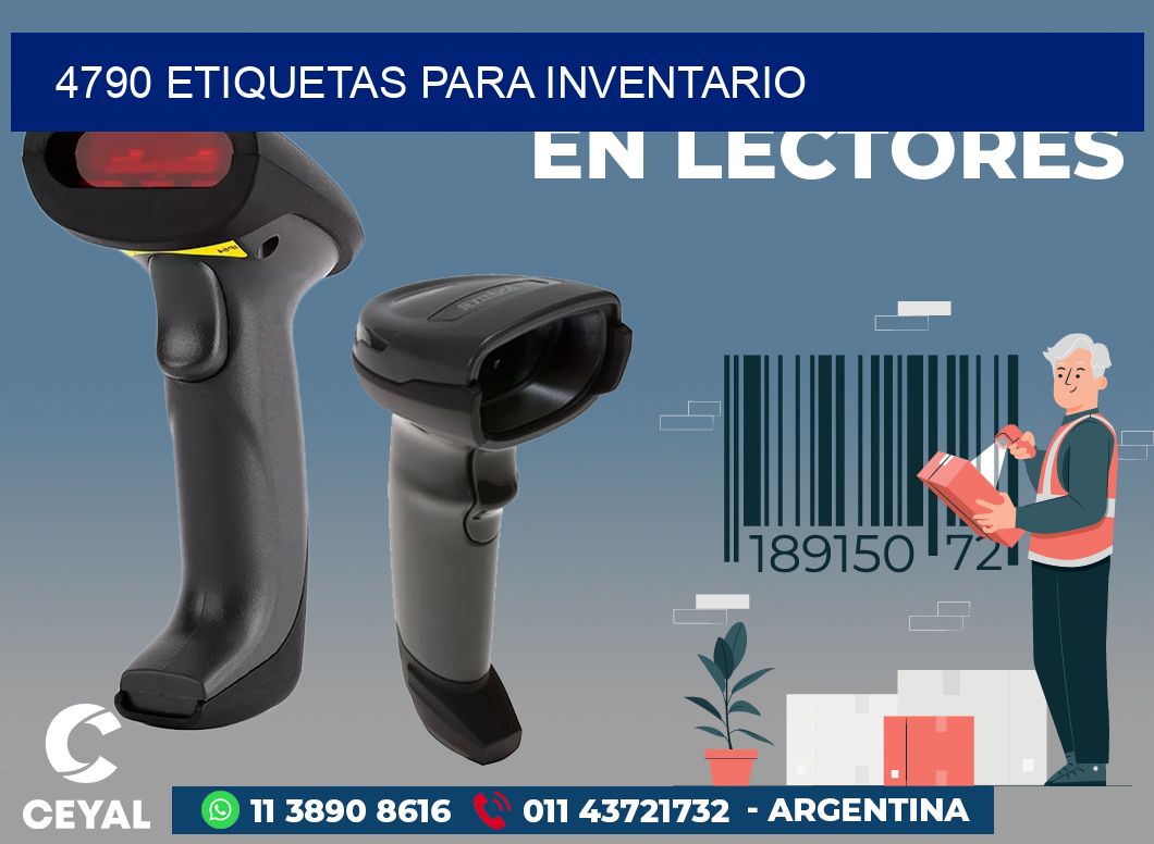 4790 ETIQUETAS PARA INVENTARIO