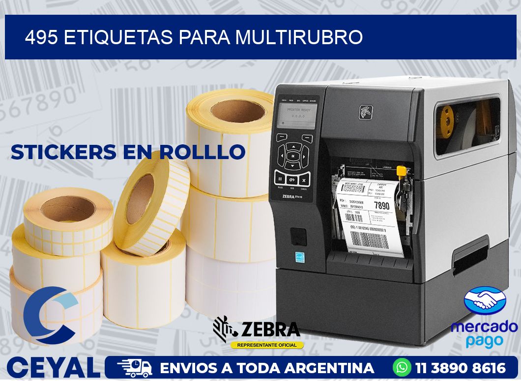 495 ETIQUETAS PARA MULTIRUBRO