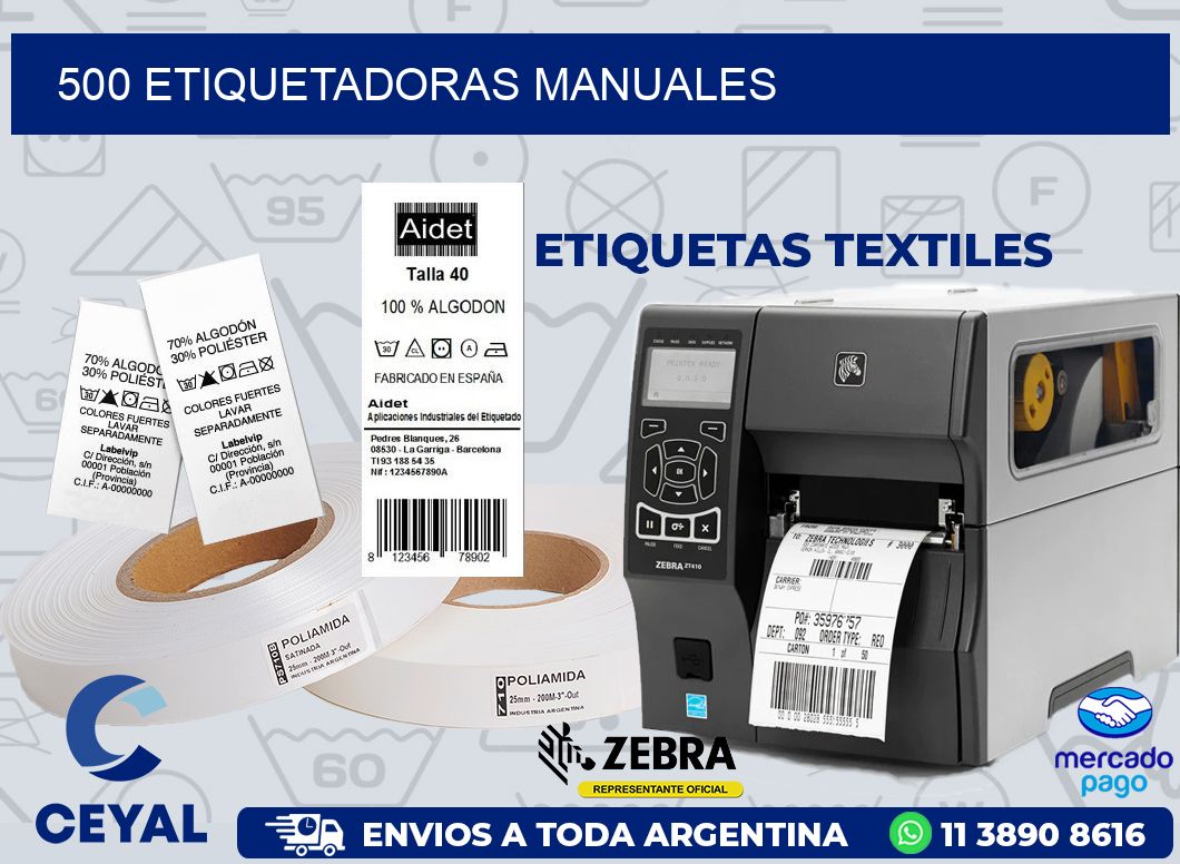 500 ETIQUETADORAS MANUALES