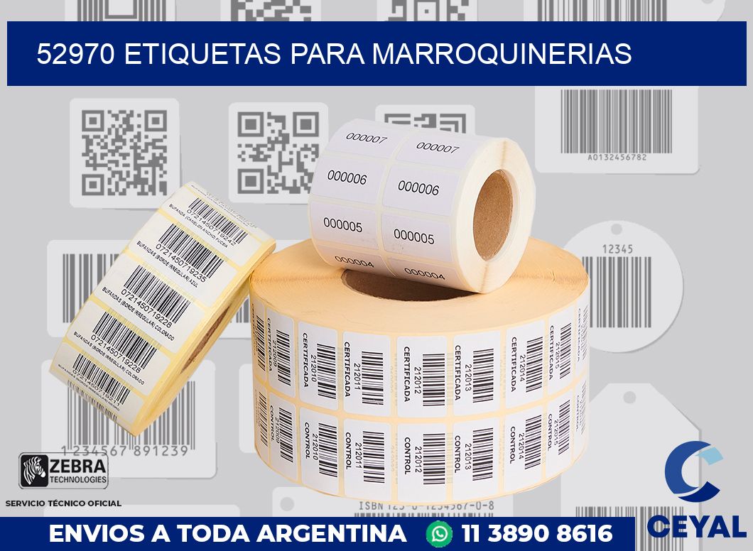52970 ETIQUETAS PARA MARROQUINERIAS
