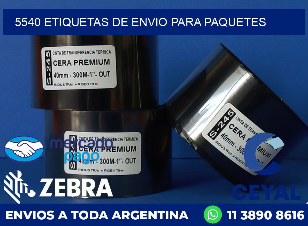 5540 ETIQUETAS DE ENVIO PARA PAQUETES