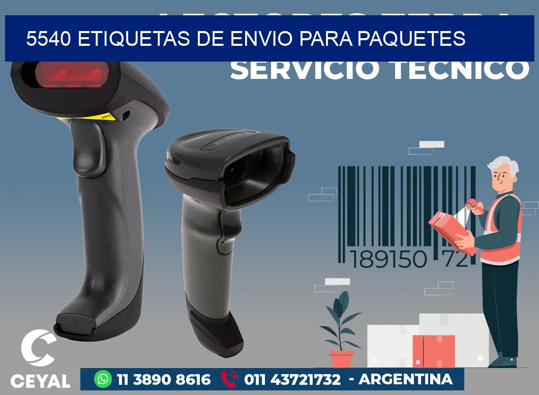 5540 ETIQUETAS DE ENVIO PARA PAQUETES