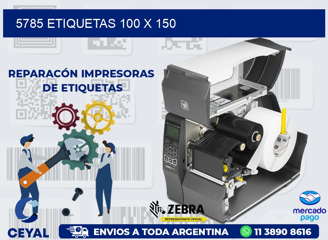 5785 ETIQUETAS 100 X 150